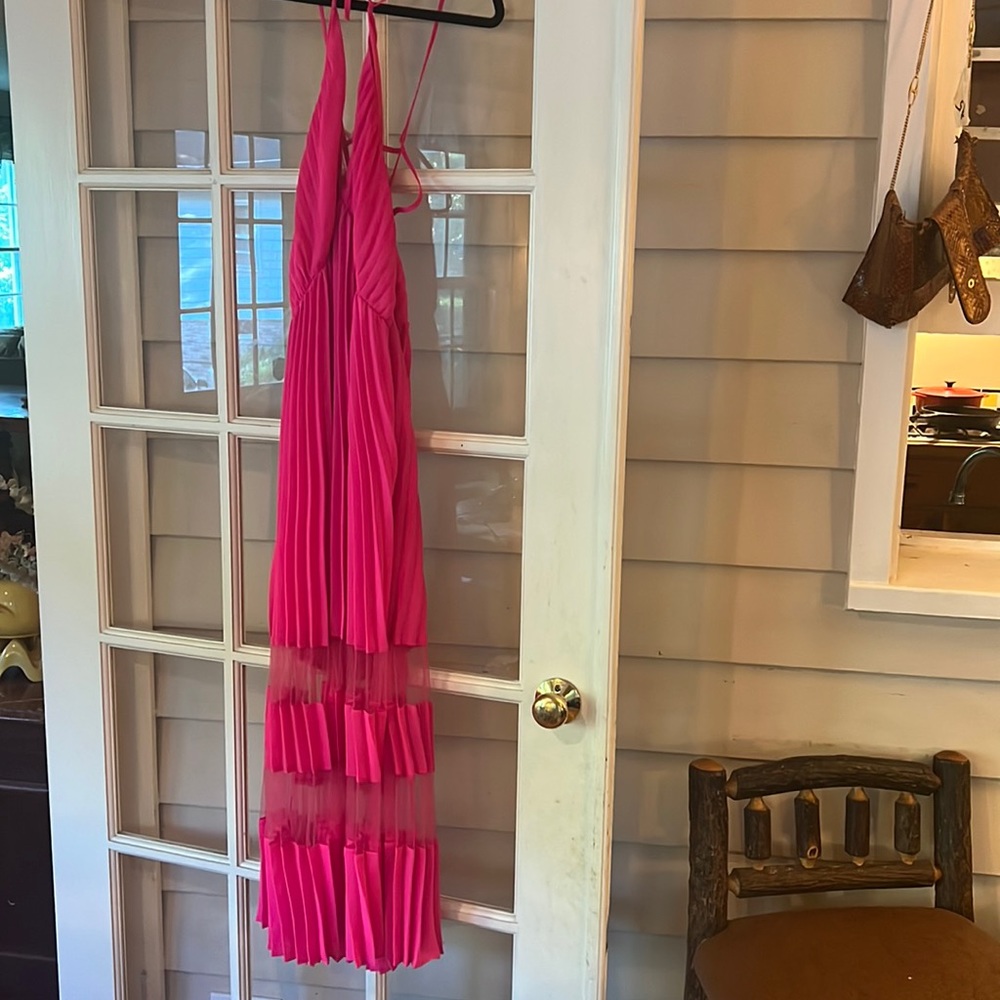 Bright pink beautiful strappy Strut and Bolt dress size S